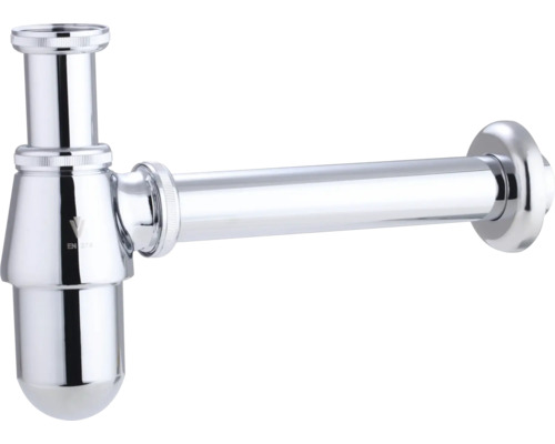 veporit. Flaschensiphon 1 1/4" Messing verchromt Siphon aus Metall