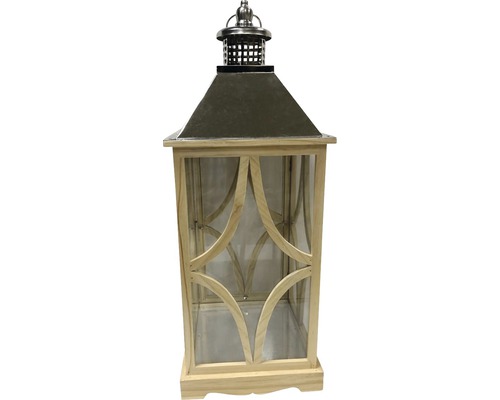 Dekorative Laterne aus Holz und Glas