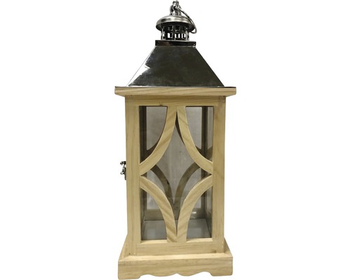 Laterne aus Holz und Metall