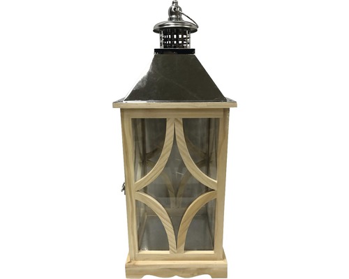 Laterne aus Holz und Metall