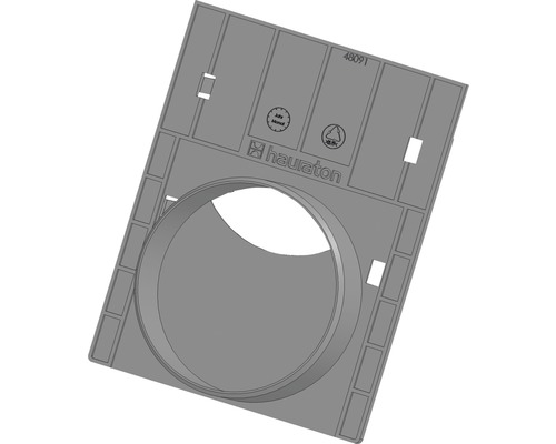 Hauraton Recyfix Standard Stirnwand mit Auslauf Typ 01 DN/OD 110 160 mm x 135 mm Hauraton Ablaufkörper für Hofablauf