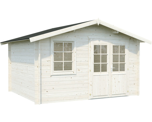 Gartenhaus aus Holz mit Fenster und Doppeltür