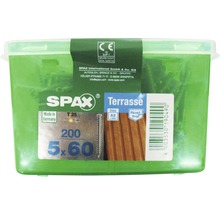 Spax Terrassenschrauben 5x60 Millimeter, 200 Stück, Edelstahlausführung A2