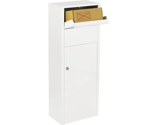 Freistehender Paketbriefkasten mit Einwurfklappe und Schloss