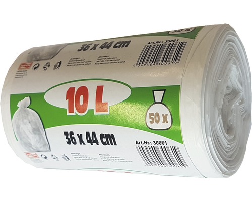 Rolle Müllbeutel, 10 Liter, 50 Stück