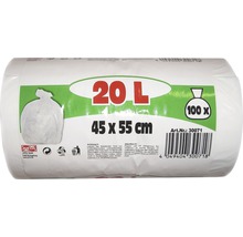 Müllbeutelrolle mit 100 Stück, 20 Liter Fassungsvermögen und den Maßen 45 x 55 cm