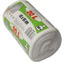 Rolle Müllbeutel, 20 Liter Fassungsvermögen, 45 x 55 Zentimeter, 100 Stück