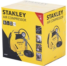Mobiler Kompressor Stanley inkl. Reifenfüller, 3m Druckluftschlauch und 3x Adapter