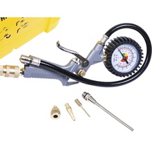 Mobiler Kompressor Stanley inkl. Reifenfüller, 3m Druckluftschlauch und 3x Adapter