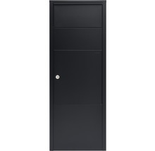 MEFA Paketbriefkasten Stahl verzinkt BxHxT 385/1043/230 mm Hazel 477 Tiefschwarz RAL 9005 Entnahme vorne