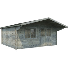 Holzgartenhaus mit Fenster und Doppeltür