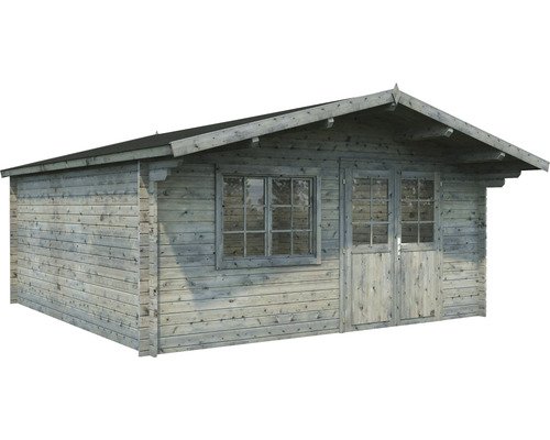 Gartenhaus aus Holz mit Fenster und Doppeltür