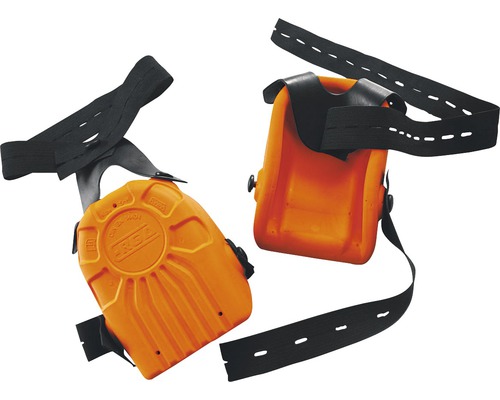 Knieschoner orange mit Stichschutz DIN EN 14404, 2 Stück-0
