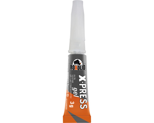 ROXOLID X-PRESS Gel Sekundenkleber - 3D-Druck geeignet - 3 g Roxolid X-Press Gel Klebstoff, 3 g