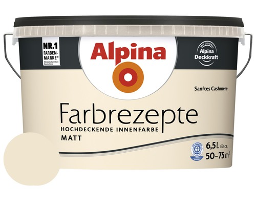 Alpina Wandfarbe Farbrezepte Sanftes Cashmere 6,5 l