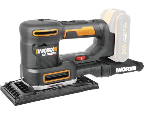 Worx Sandeck Akku-Multischleifer mit Staubabsaugung