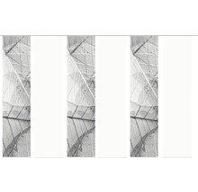 Dekorative Schiebegardine mit Blattmotiv