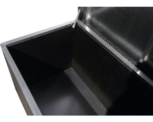 Geöffnete Aufbewahrungsbox mit Innenraum