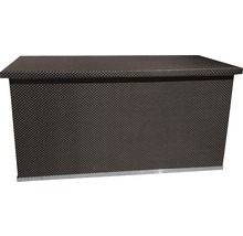 Bar aus geflochtenem Kunststoff mit Tischplatte