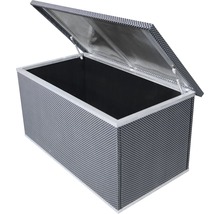 Geöffnete Aufbewahrungsbox mit Klappdeckel