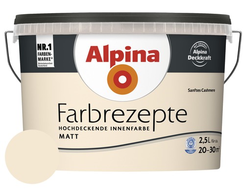 Alpina Wandfarbe Farbrezepte Sanftes Cashmere 2,5 l