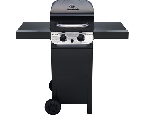 Gasgrill mit zwei Brennern und zwei Ablagetischen