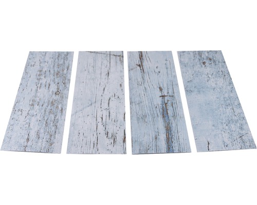 Antirutschsticker mySPOTTI stepon Wood Light Blue Set mit 4 Streifen à 30 x 10 cm
