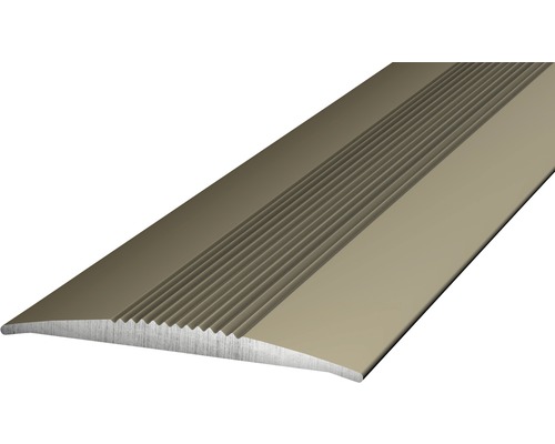Prinz Übergangsprofil Alu Edelstahl matt selbstklebend 37 x 1000 mm Profilschiene für Bodenbeläge mit Rillenstruktur