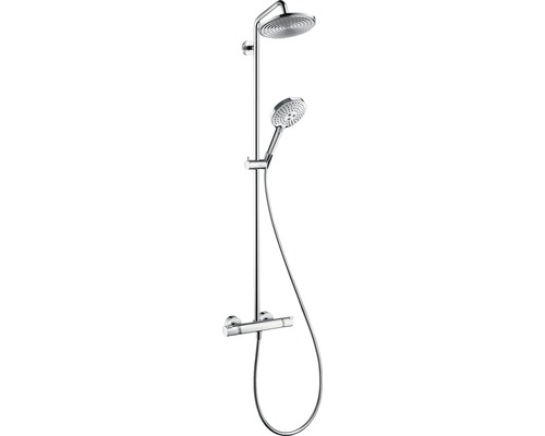 Duschsäule inkl. Thermostat hansgrohe Raindance 240 1jet chrom glänzend 27115000 Duschsystem mit Kopf- und Handbrause