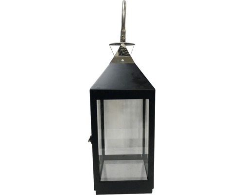 Laterne aus Metall und Glas