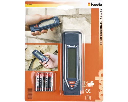 KWB Holzfeuchtemesser inklusive Batterien in Verpackung