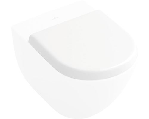 Villeroy & Boch WC-Sitz Subway 9M55S1 leicht abnehmbar mit Absenkautomatik weiß Wand-Tiefspül-WC mit geschlossenem Design