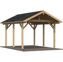 Holzpavillon mit Dach