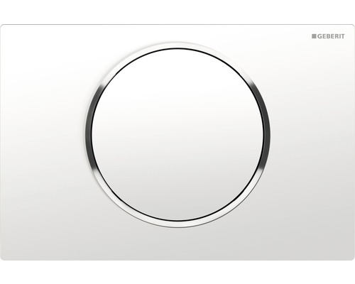 Betätigungsplatte GEBERIT Sigma 10 Platte weiß glänzend / Taster weiß glänzend 115.758.KJ.5