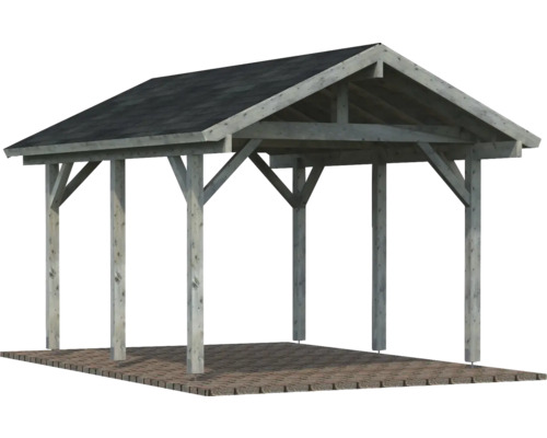 Holzcarport mit Dach für den Außenbereich