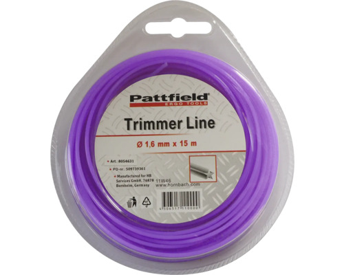 Ersatztrimmerfaden Pattfield Nylon, 1,6mm, 15m Ersatztrimmerfaden Pattfield Nylon, 1,6mm, 15m