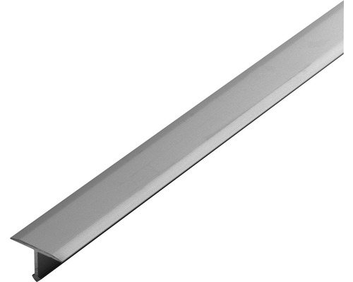 Trenn- und Abdeckprofil T-Floor Aluminium Länge 250 cm Höhe 8 mm Sichtfläche 14 mm Titan