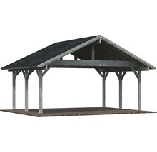 Carport aus Holz mit Dach