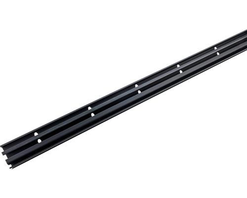 Hager Sockelleistenkanal Unterteil 20x55 mm 2m schwarz Profilleiste mit Löchern