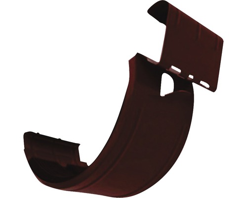 PRECIT Rinnenverbinder Stahl halbrund Schokoladenbraun RAL 8017 NW 125 mm