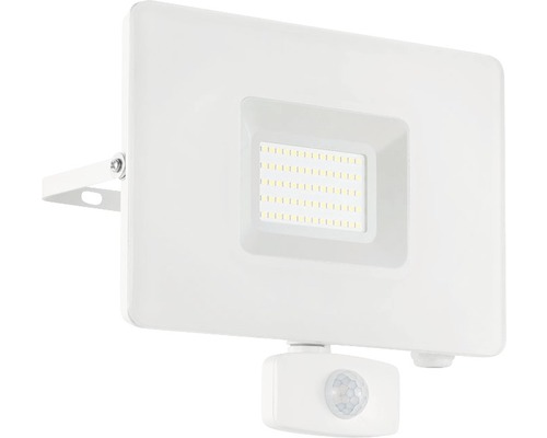 LED Sensor Außenwandstrahler 50W 4800 lm 5000 K neutralweiß Faeso weiß H 200 mm IP44