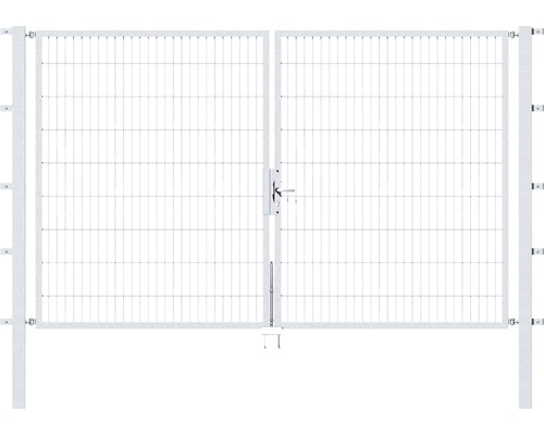 Stabgitter-Doppeltor ALBERTS Flexo 300 x 180 cm inkl. Pfosten 8 x 8 cm feuerverzinkt