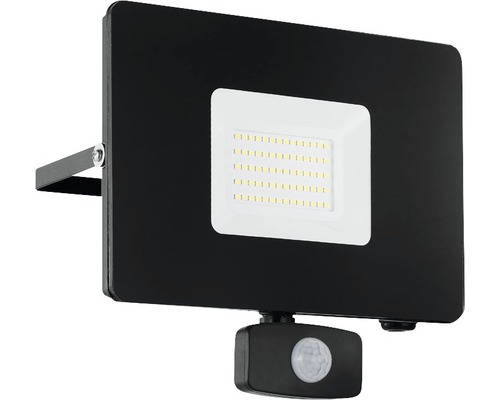 LED Sensor Außenwandstrahler 53W 5800 lm 5000 K neutralweiß Faeso schwarz H 200 mm IP44
