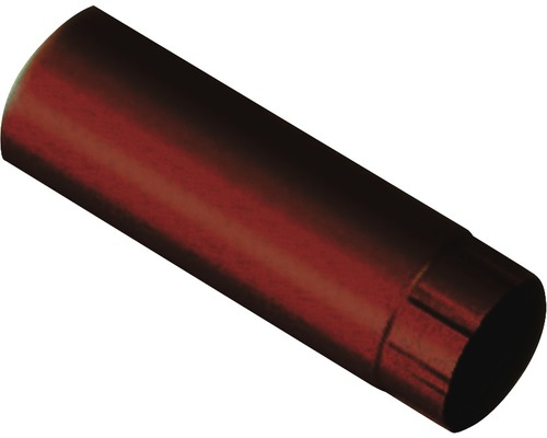 PRECIT Fallrohr Stahl rund Schokoladenbraun RAL 8017 NW 87 mm 3000 mm