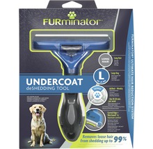 FURminator Unterfell deShedding Werkzeug für Hunde, Größe L, geeignet für Hunde mit langen Haaren