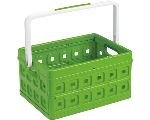 Square Klappbox 24 L, grün-weiß