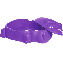 Kinder Sandkasten "Hippo" Kunststoff 98 x 71 x 33,5 cm lila-thumb-0