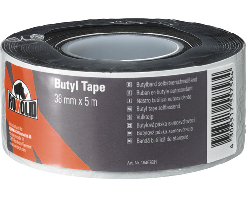 ROXOLID Butyl Tape Dichtungsband selbstverschweißend braun 38 mm x 5 m-0