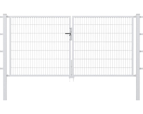 Stabgitter-Doppeltor ALBERTS Flexo 300 x 80 cm inkl. Pfosten 8 x 8 cm feuerverzinkt