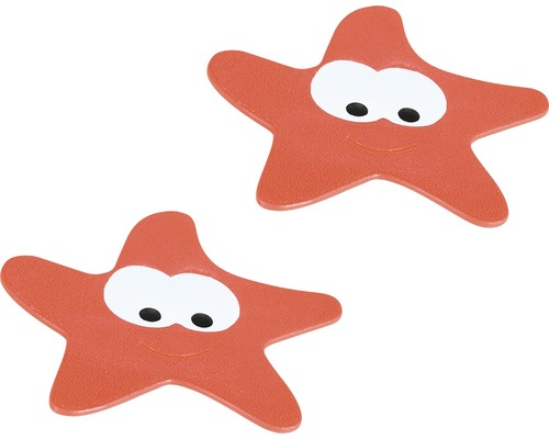 Anti-Rutsch-Sticker Spirella Starfy 5-er Pack red